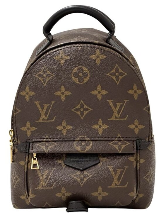 Louis Vuitton Monogram Backpack Palm Spring Mini Brown Black Compact main image 9